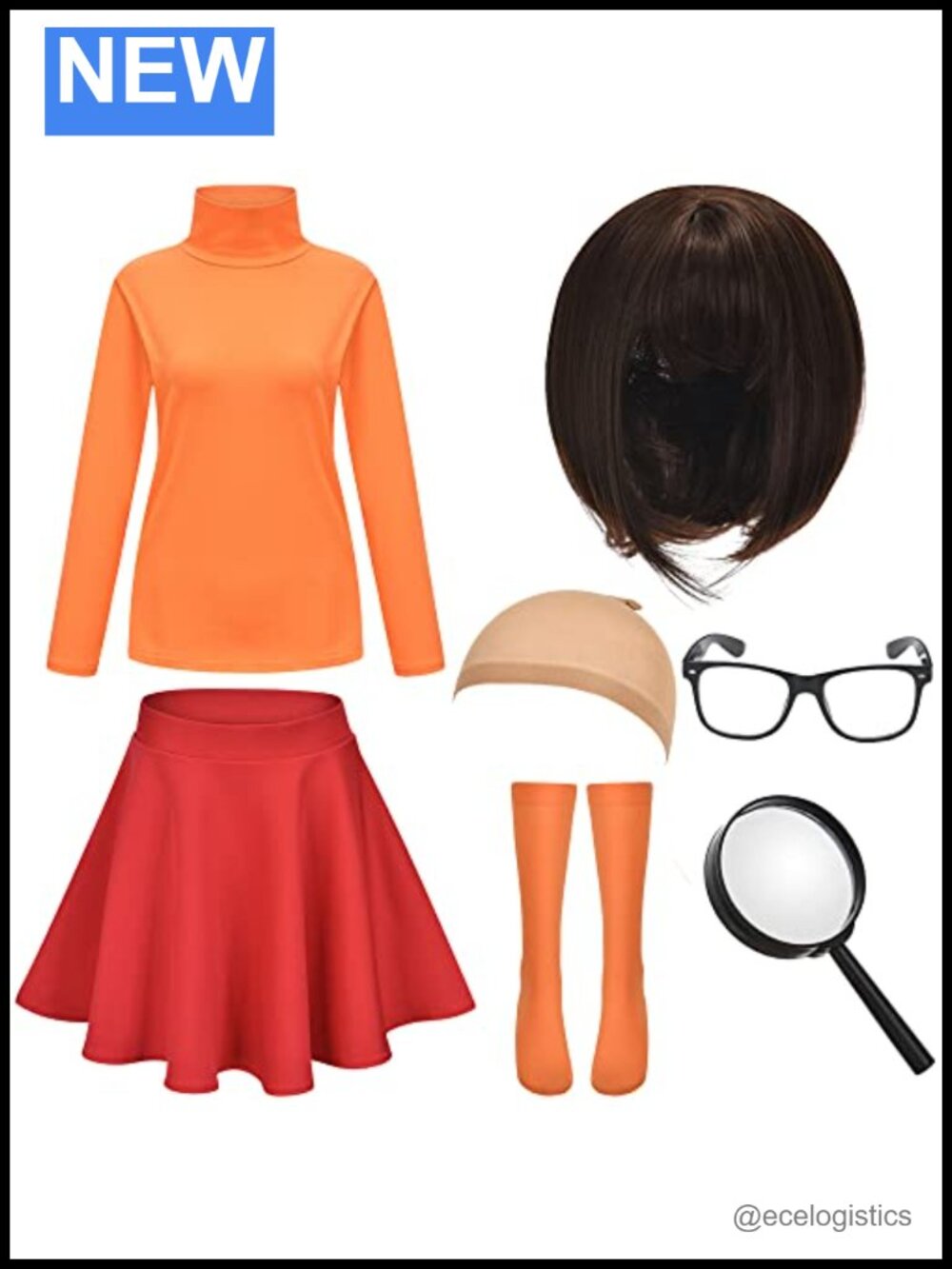 7pc Halloween Costume Set Women Cosplay Adult XL